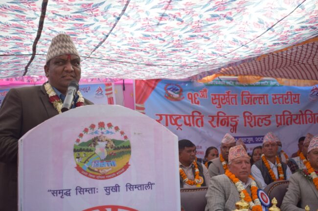 कर्णालीका खेलाडीको बीमा प्रदेश सरकारले गरिदिने छ  मन्त्री भण्डारी ।